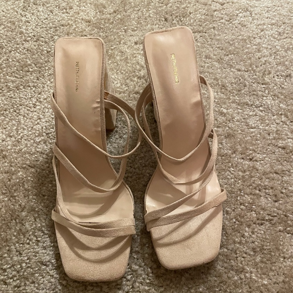 Pretty little thing nude heels
